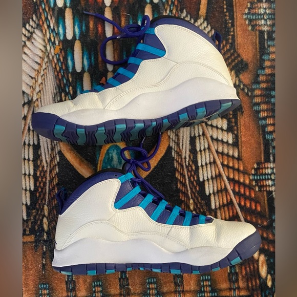 Authentic Air Jordan X “Charlotte Hornets” Mens 10.5 Basketball Shoes (No Box) - Picture 2 of 10